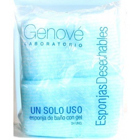 GENOVE ESPONJA ENJABONADA DESECHABLE 24 ESPONJA
