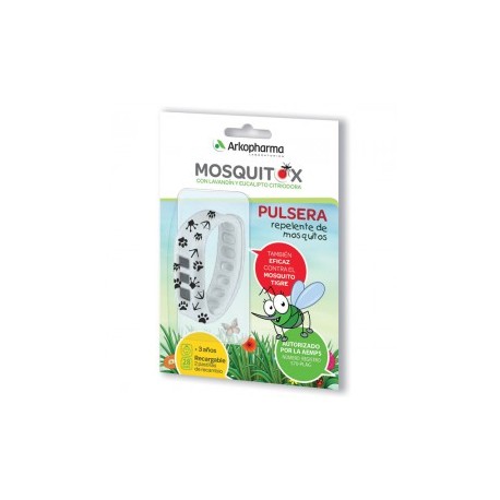 MOSQUITOX PULSERA REPELENTE DE MOSQUITOS NIÑOS 2 PASTILLAS