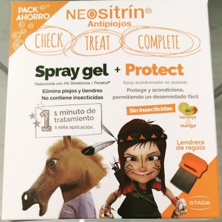 Neositrin antipiojos spray gel 100 ml